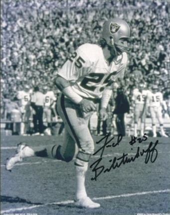 Fred Biletnikoff Autographed Oakland Raiders 8" x 10" Photograph Hall of Famer (Unframed)