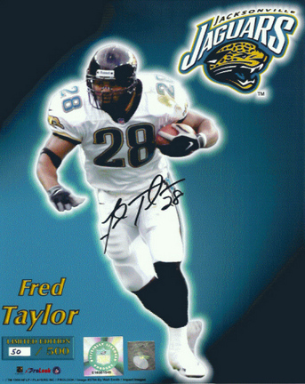 Fred Taylor Autographed 8" x 10" Photograph - Limited Edition of 500 (Unframed)
