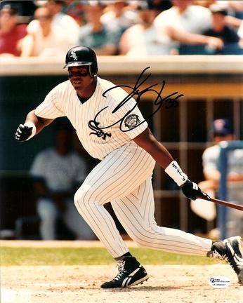 Frank "The Big Hurt" Thomas Autographed Chicago White Sox 8" x 10" Photograph (Unframed)