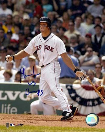 Gabe Kapler Autographed Boston Red Sox 8" x 10" Photograph with "WS Champs" inscription (Unframed)
