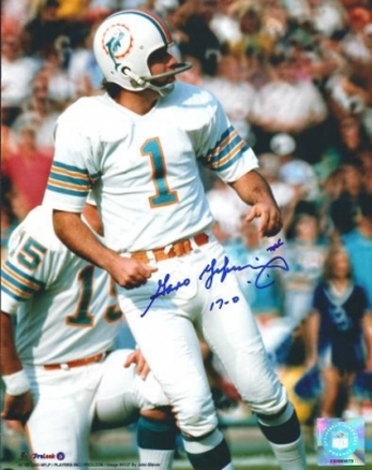Garo Yepremian Autographed Miami Dolphins 8" x 10" Photograph (Unframed)