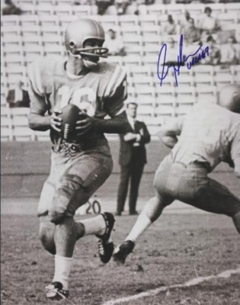 Gary Beban Autographed UCLA Bruins 8" x 10" Photograph 1967 Heisman Trophy Winner (Unframed)