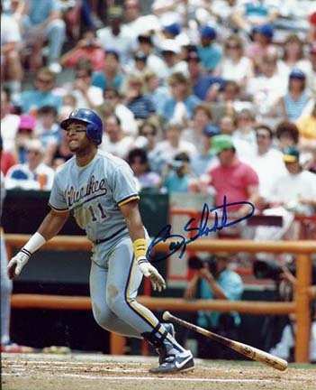 Gary Sheffield Autographed Milwaukee Brewers 8" x 10" Photograph (Unframed)