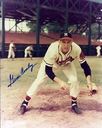 Gene Conley Autographed Milwaukee Braves 8" x 10" Photograph (Unframed)