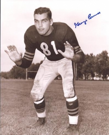 George Connor Autographed Chicago Bears 8" x 10" Photograph Hall of Famer (Unframed)