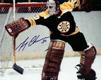 Gerry Cheevers Autographed Boston Bruins 8" x 10" Photograph (Unframed)