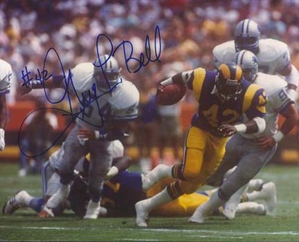 Greg Bell Autographed Los Angeles Rams 8" x 10" Photograph (Unframed)