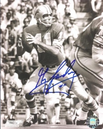 Greg Landry Autographed Detroit Lions 8" x 10" Photograph (Unframed)
