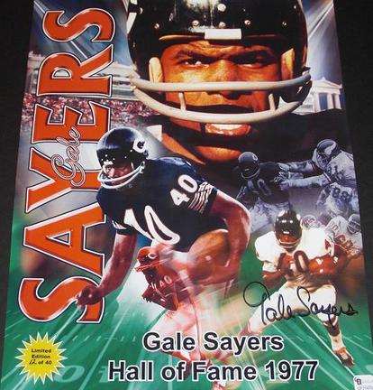 Gale Sayers Autographed Chicago Bears11x14 Collage Photograph Limited Edition of only 40! (Unframed)