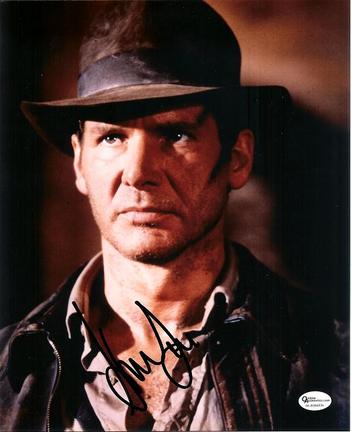 Harrison Ford Autographed "Indiana Jones" Movie Still 8" x 10" Photograph (Unframed)