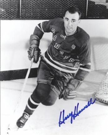 Harry Howell Autographed New York Rangers 8" x 10" Photograph (Unframed)