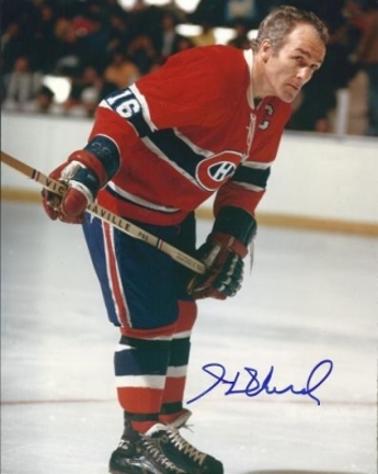 Henri Richard Autographed Montreal Canadians 8" x 10" Photograph Hall of Famer (Unframed)