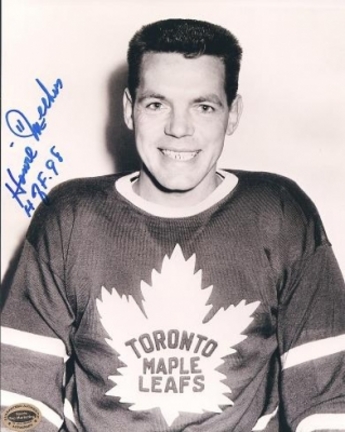Howie Meeker Autographed Toronto Maple Leafs 8" x 10" Photograph Hall of Famer (Unframed)
