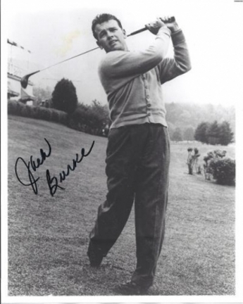 Jack Burke Autographed Golf "Swinging" 8" x 10" Photograph (Unframed)