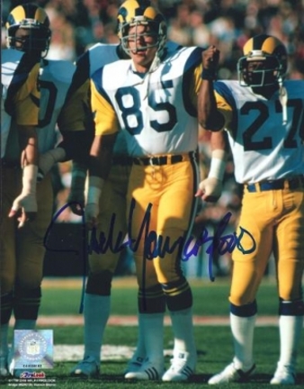 Jack Youngblood Autographed Los Angeles Rams 8" x 10" Photograph Hall of Famer (Unframed)