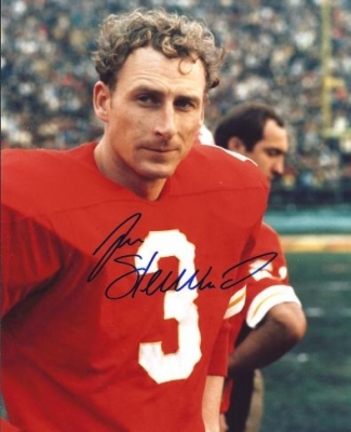 Jan Stenerud Autographed Kansas City Chiefs 8" x 10" Photograph Hall of Famer (Unframed)