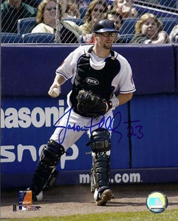 Jason Phillips Autographed New York Mets 8" x 10" Photograph (Unframed)
