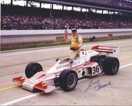 Jerry Sneva Autographed Racing 8" x 10" Photograph (Unframed)