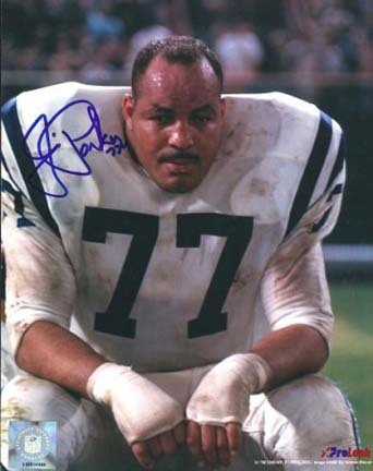 Jim Parker Autographed Baltimore Colts 8" x 10" Photograph Hall of Famer (Unframed)