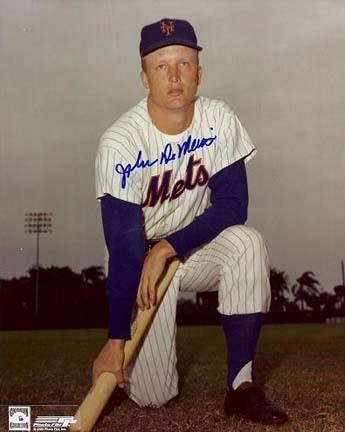 John Dement Autographed New York Mets 8" x 10" Photograph (Unframed)