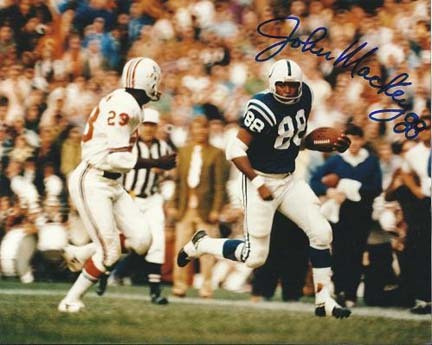 John Mackey Autographed Baltimore Colts 8" x 10" Photograph (Unframed)