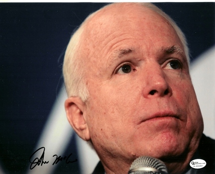 John McCain Autographed 8" x 10" Photograph (Unframed)