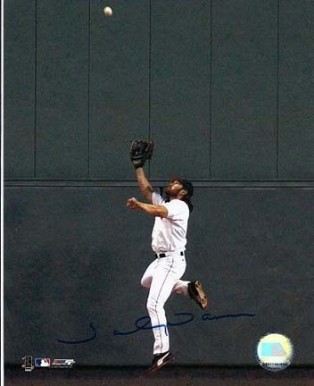 Johnny Damon Autographed Boston Red Sox 8" x 10" Photograph at the Green Monster (Unframed)