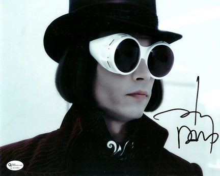 Johnny Depp Autographed 8" x 10" "Charlie and the Chocolate Factory" Photograph as Willy Wonka (Unfr