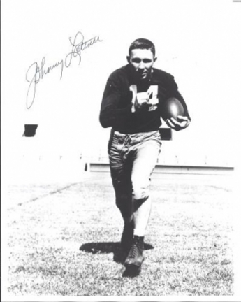 Johnny Lattner "Running" Autographed Notre Dame Irish 8" x 10" Photograph 1953 Heisman Trophy Winner