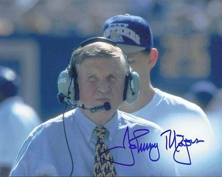 Johnny Majors Autographed Pitt Panthers 8" x 10" Photograph (Unframed)