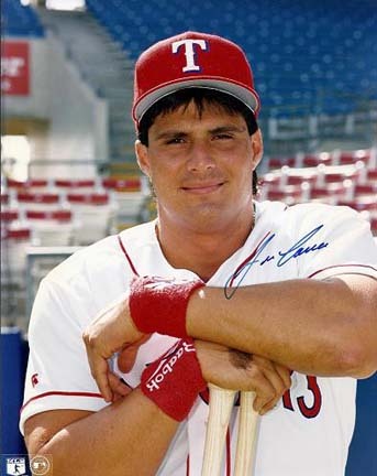Jose Canseco Autographed Texas Rangers 8" x 10" Photograph (Unframed)