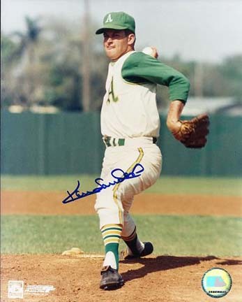 Ken Saunders Autographed Oakland A's 8" x 10" Photograph (Unframed)