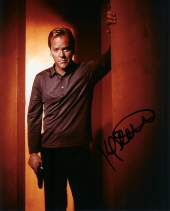 Kiefer Sutherland Autographed "24" 8" x 10" Photograph (Unframed)