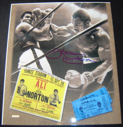 Ken Norton Autographed "Fight with Muhammad Ali" 11" x 14" Photograph (Unframed)