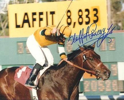 Laffit Pincay Autographed Jockey 8" x 10" Photograph (Unframed)