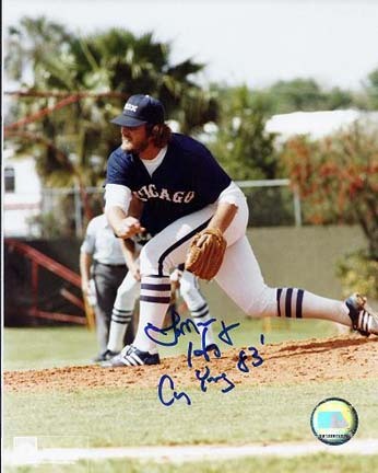 Lamarr Hoyt Autographed Chicago White Sox 8" x 10" Photograph with "Cy Young 83" Inscription (Unfram