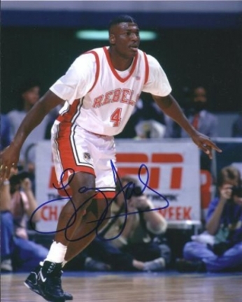 Larry Johnson Autographed UNLV Rebels 8" x 10" Photograph (Unframed)