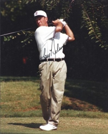 Larry Nelson Autographed Golf 8" x 10" Photograph (Unframed)