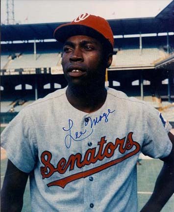 Lee Maye Autographed Washington Senators 8" x 10" Photograph Deceased (Unframed)