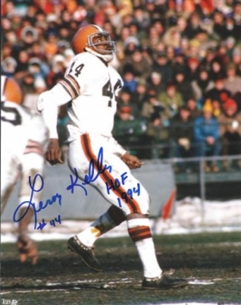 Leroy Kelly Autographed Cleveland Browns 8" x 10" Photograph Hall of Famer (Unframed)