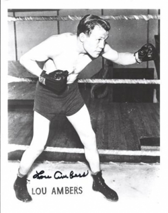 Lou Ambers Autographed Boxing 8" x 10" Photograph (Unframed)