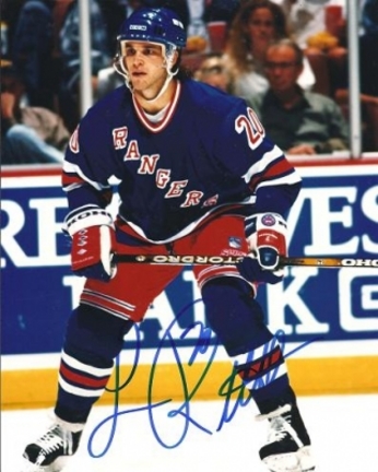 Luc Robitaille Autographed New York Rangers 8" x 10" Photograph (Unframed)