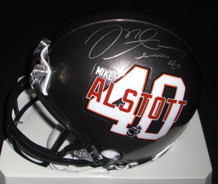 Mike Alstott Autographed Tampa Bay Bucs PLAYER Mini Helmet (Unframed)