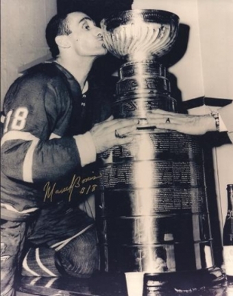 Marcel Bonnin Autographed Stanley Cup 8" x 10" Photograph Hall of Famer (Unframed)