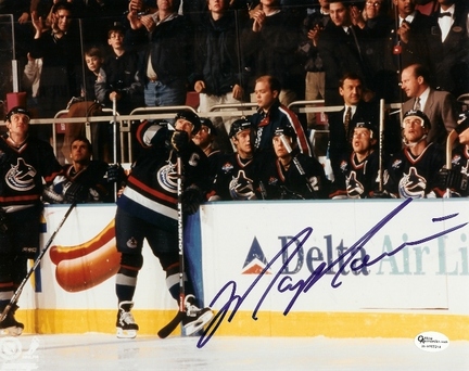 Mark Messier "Black Jersey" Autographed Vancouver Canucks 8" x 10" Photograph (Unframed)