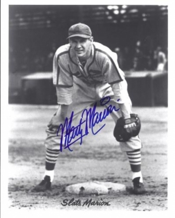 Marty Marion Autographed St. Louis Cardinals 8" x 10" Photograph (Deceased) (Unframed)