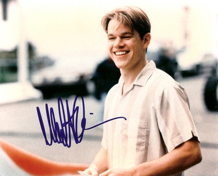 Matt Damon Autographed 8" x 10" Photograph (Unframed)