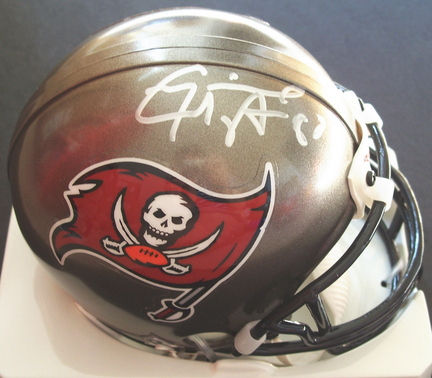 Michael Clayton Autographed Tampa Bay Buccaneers Mini Helmet