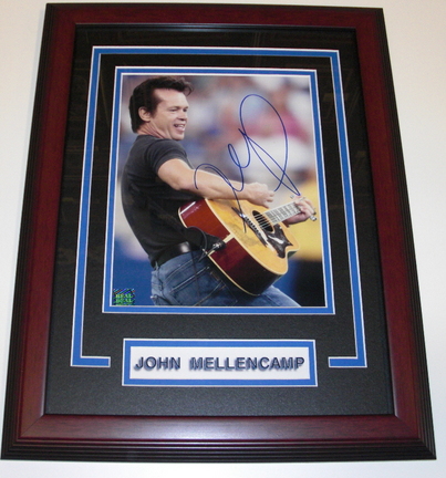 John Mellencamp Autographed 8" x 10" Custom Framed Photograph 