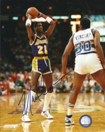 Michael Cooper Autographed Los Angeles Lakers 8" x 10" Photograph (Unframed)